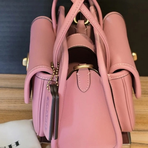 Coach Originals Glovetanned Leather Mini Safari Tote Pink NWOT - Picture 2 of 9